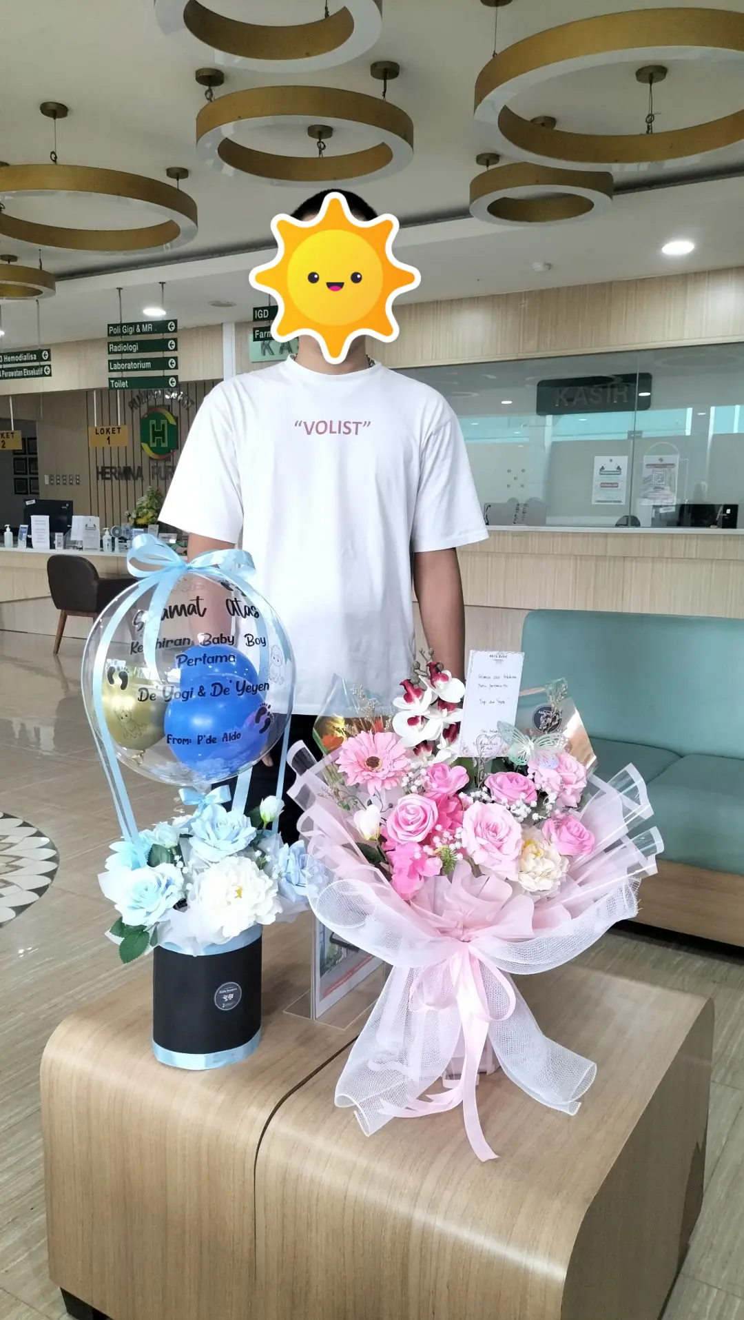 buket mawar pink ukuran jumbo
