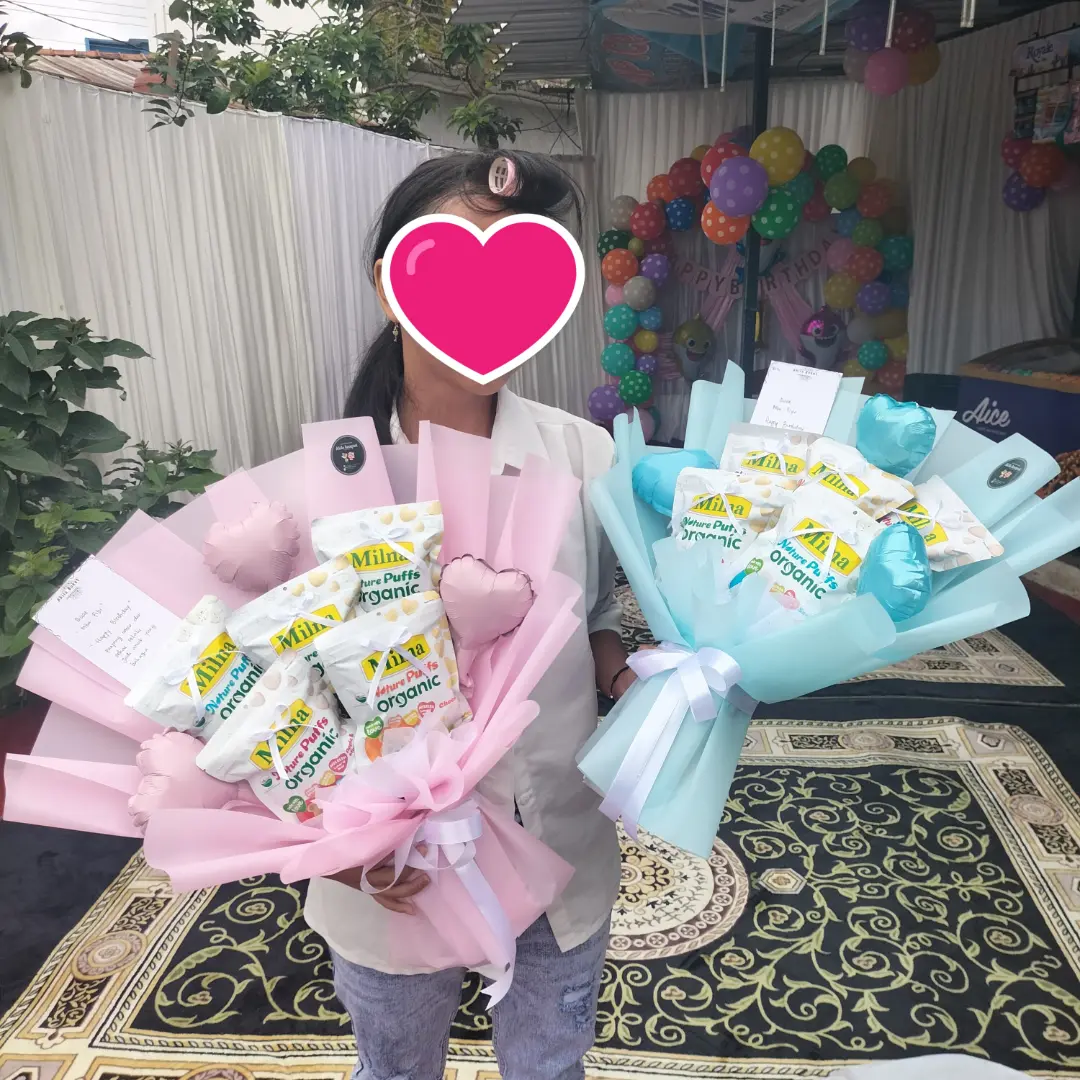 buket milna puff ultah anak
