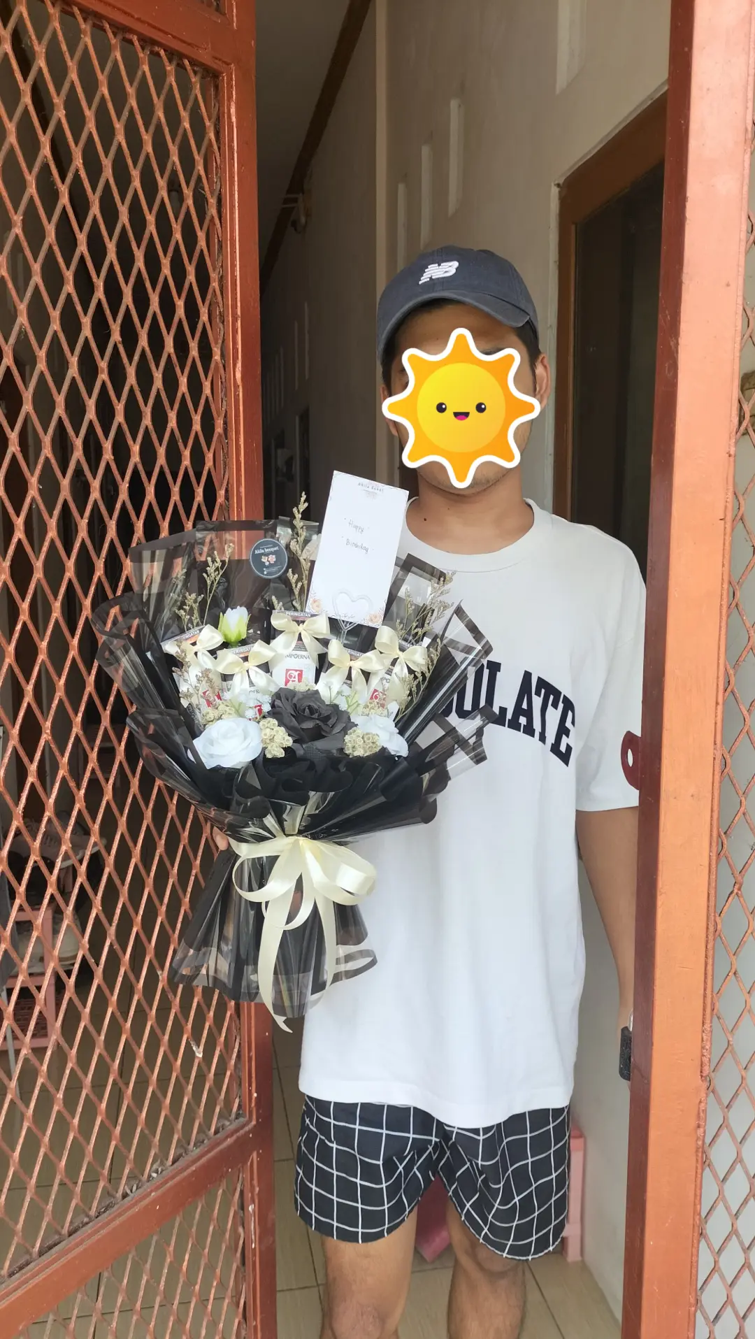 buket rokok sampoerna mild kecil wrapping hitam
