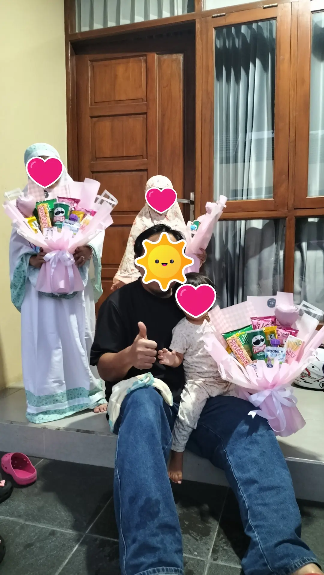 buket snack ultah pake silverqueen custom by customer
