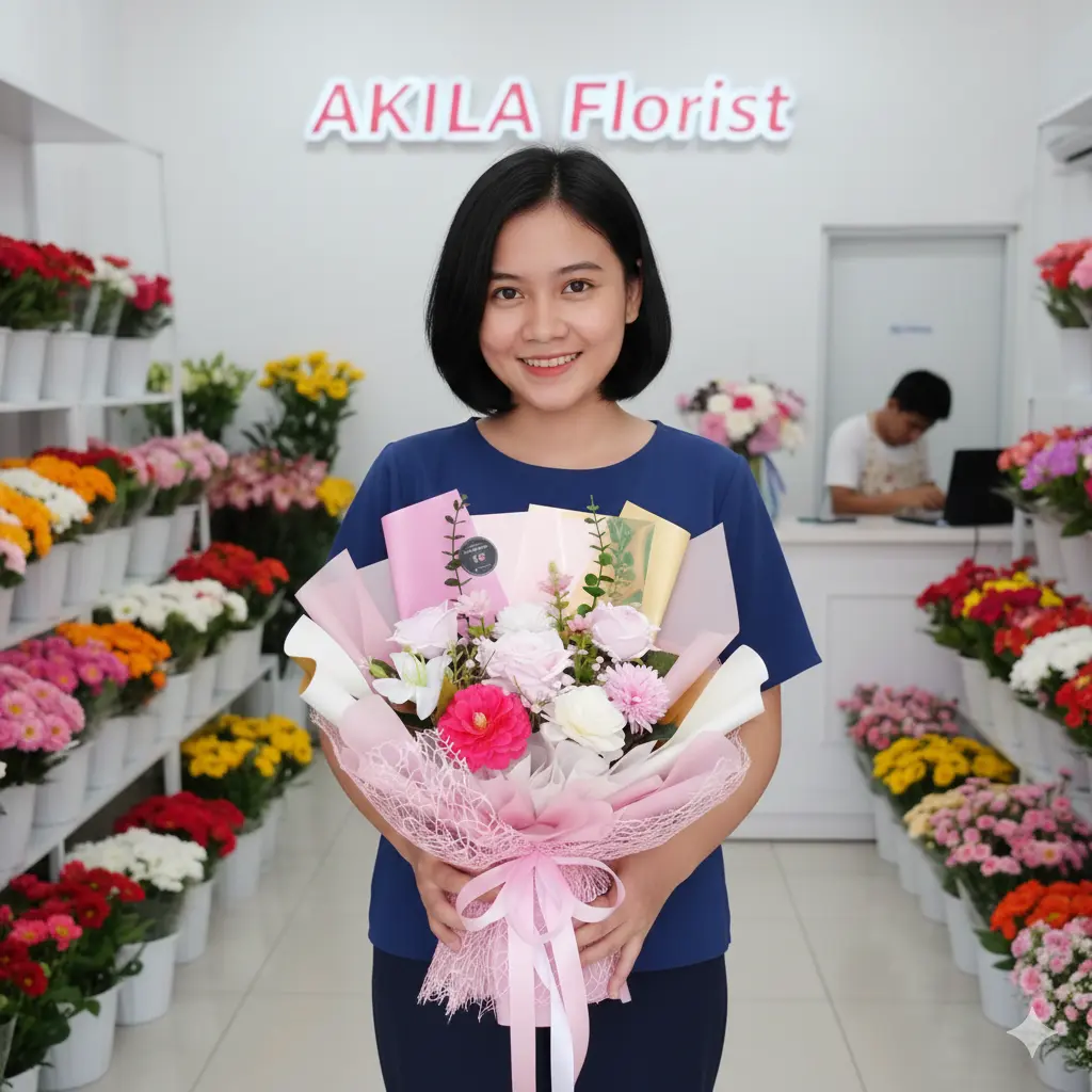 Buket Bunga Premium Mawar Pink Royal Prince Purwokerto untuk anniversary atau ulang tahun