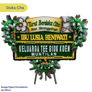 Jual Bunga Papan Duka Cita Adalman Free Ongkir Purwokerto