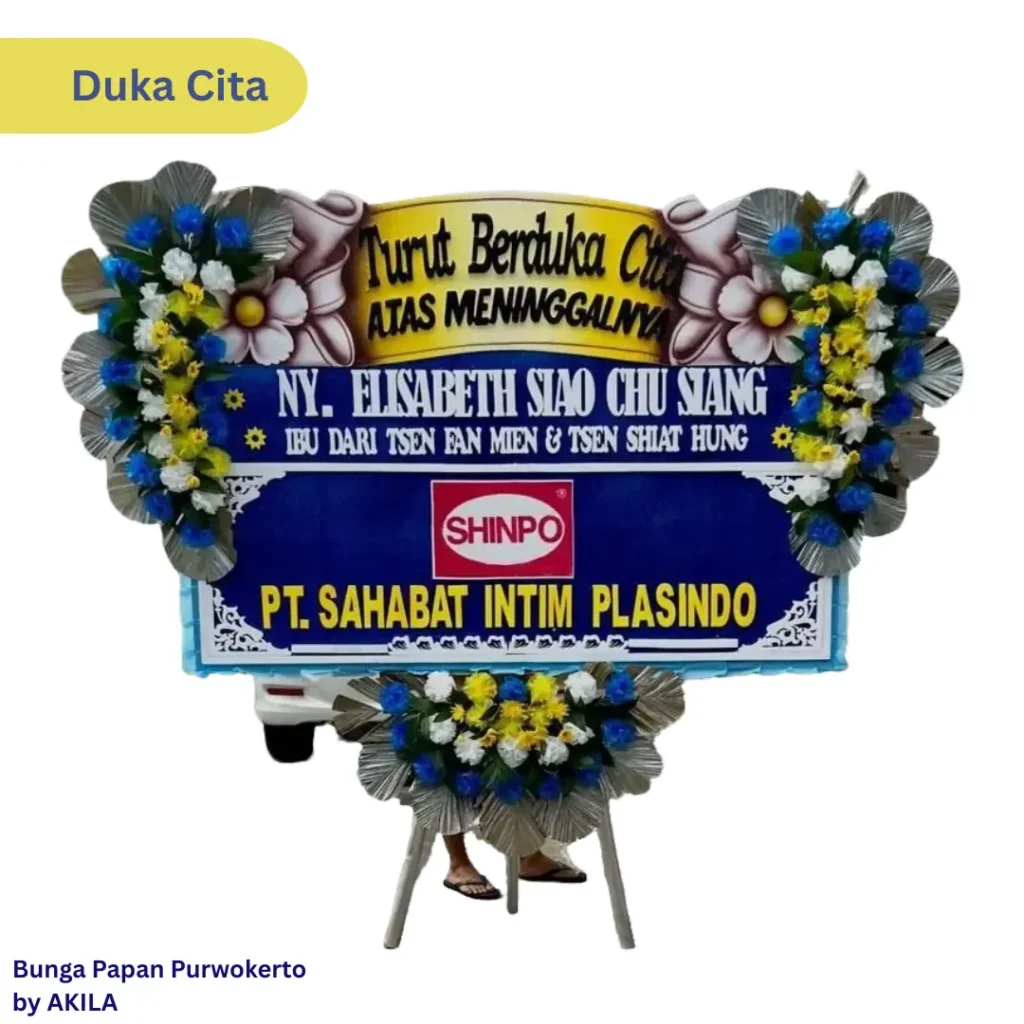 Jual Bunga Papan Duka Cita Amazing Grace Purwokerto
