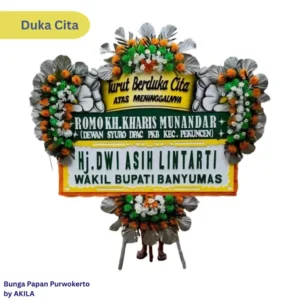 Bunga Papan Duka cita Deepest Sympathies Free Ongkir ke rumah duka di Purwokerto