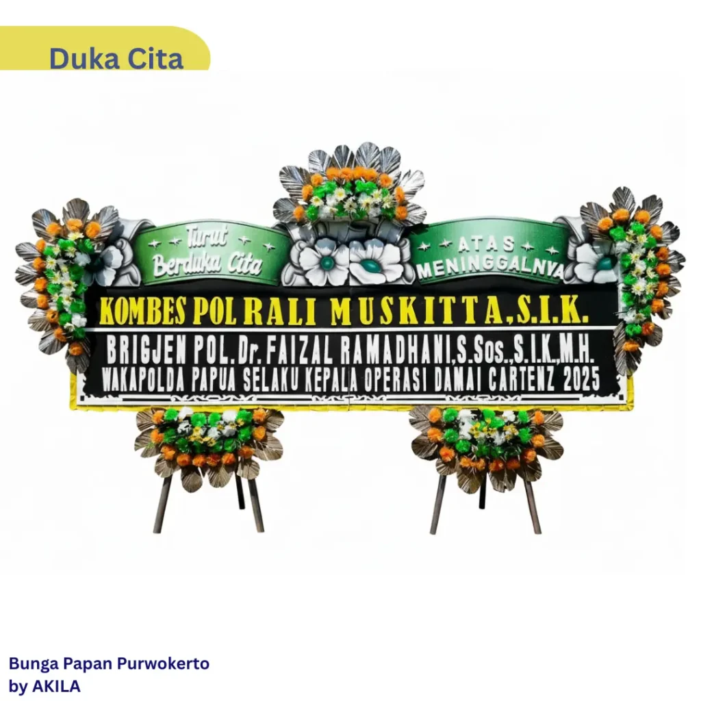 Bunga Papan Duka Cita Heavenly Peace rumah duka rs elisabeth purwokerto