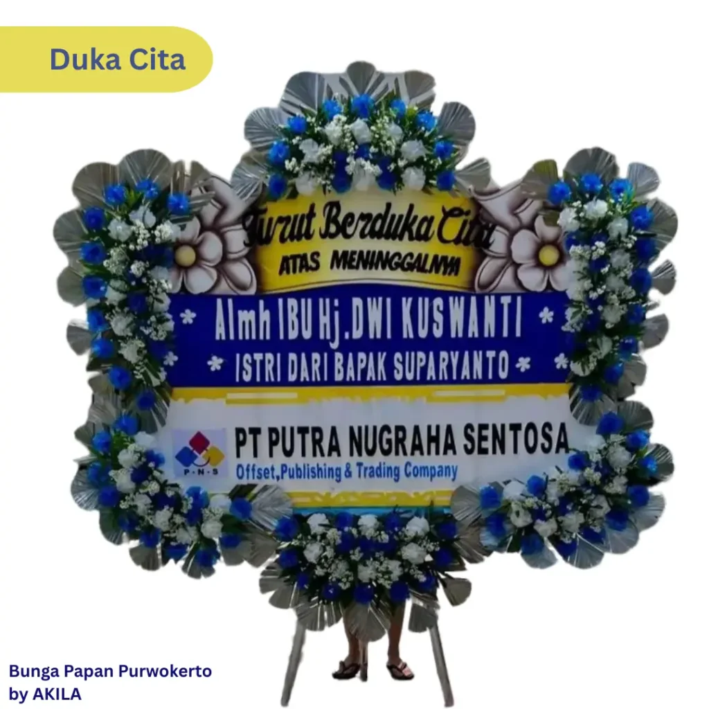 Bunga Papan Duka Cita Loving Memory Real Pict Purwokerto