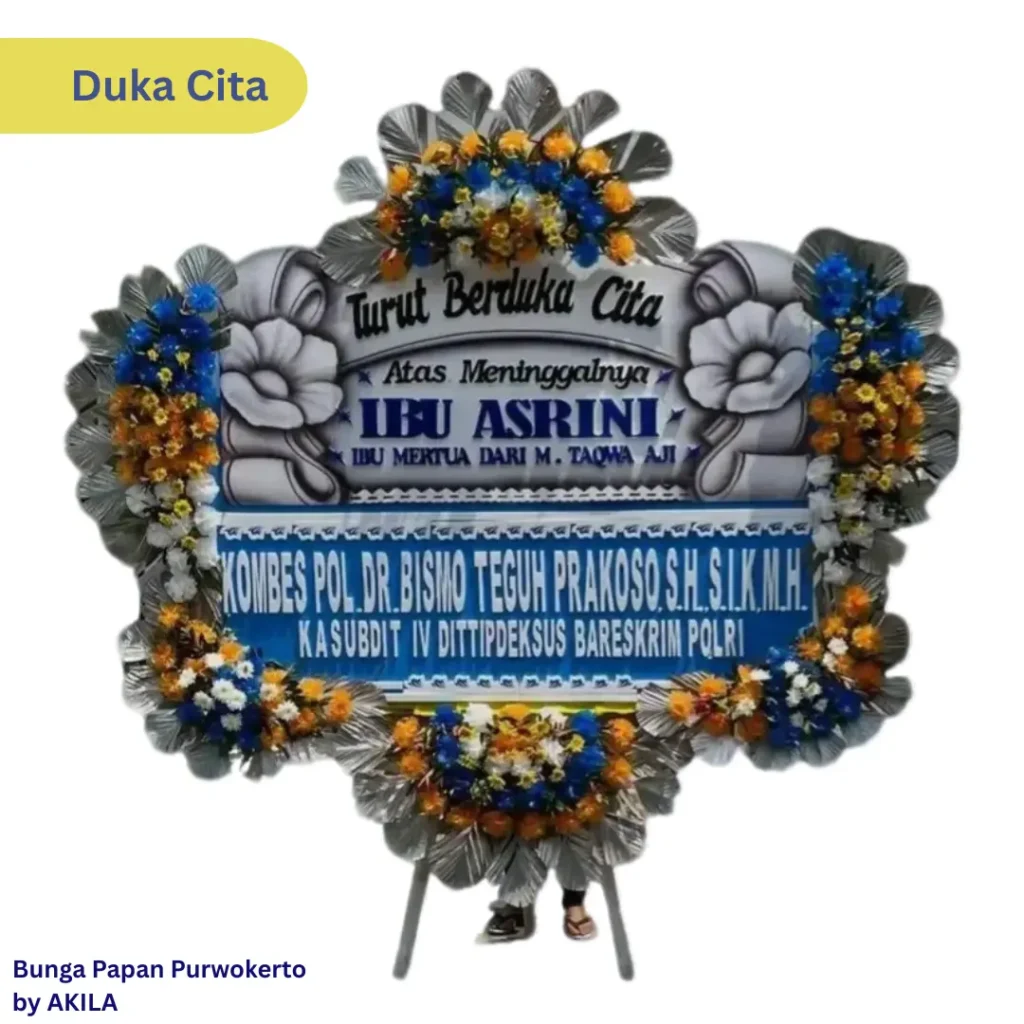 Bunga Papan Duka Cita Permanent Peace proses cepat & free ongkir area purwokerto
