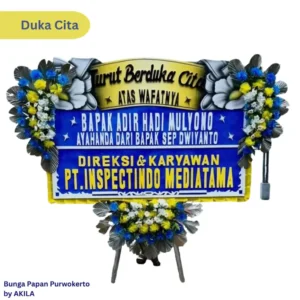 Bunga Papan Duka Cita Pure Soul proses cepat & free ongkir ke wilayah purwokerto sekitarnya