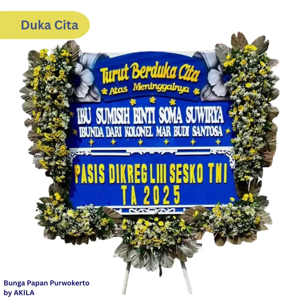 Jual Bunga Papan Duka Cita Spirit Journey rumah duka elisabeth purwokerto
