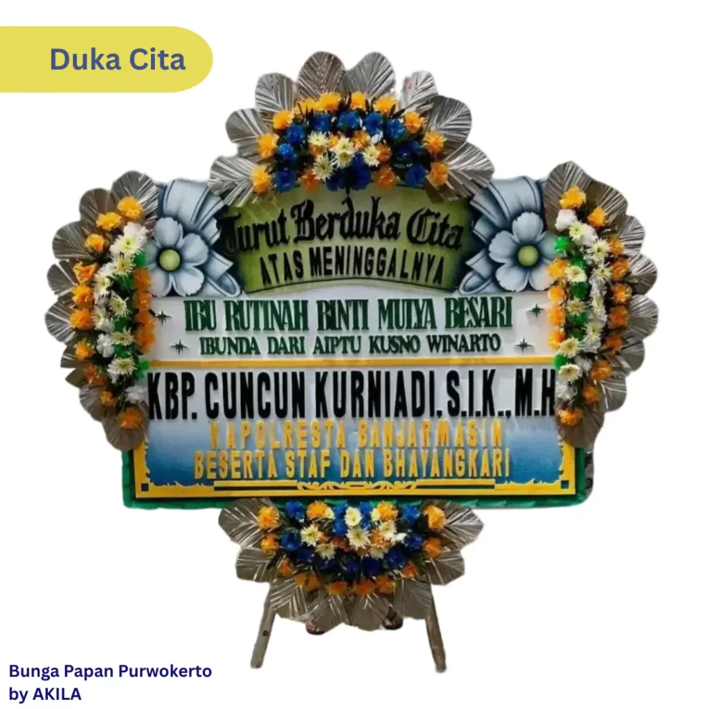 Bunga Papan Duka Cita Life Destiny Proses Cepat 2 Jam Purwokerto