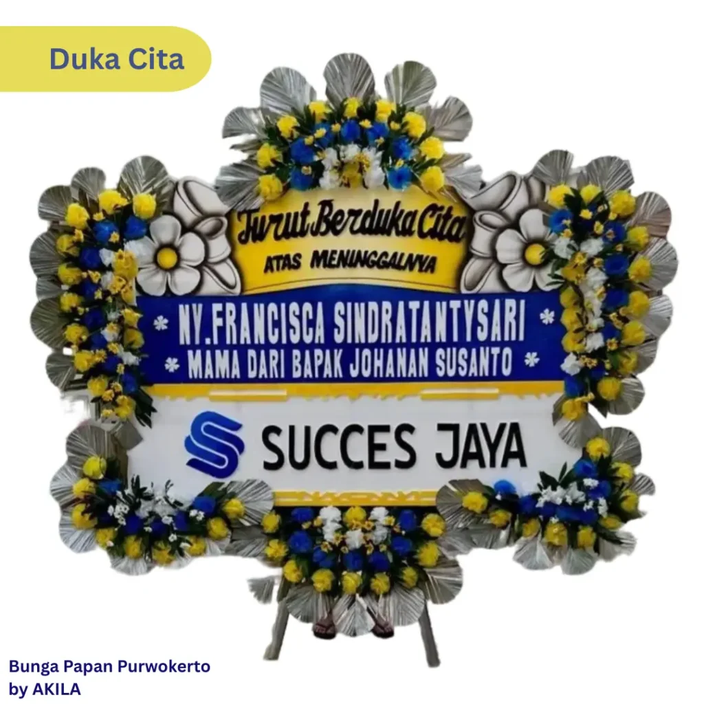 Bunga Papan Duka Cita Loving Memory proses cepat & free ongkir area purwokerto