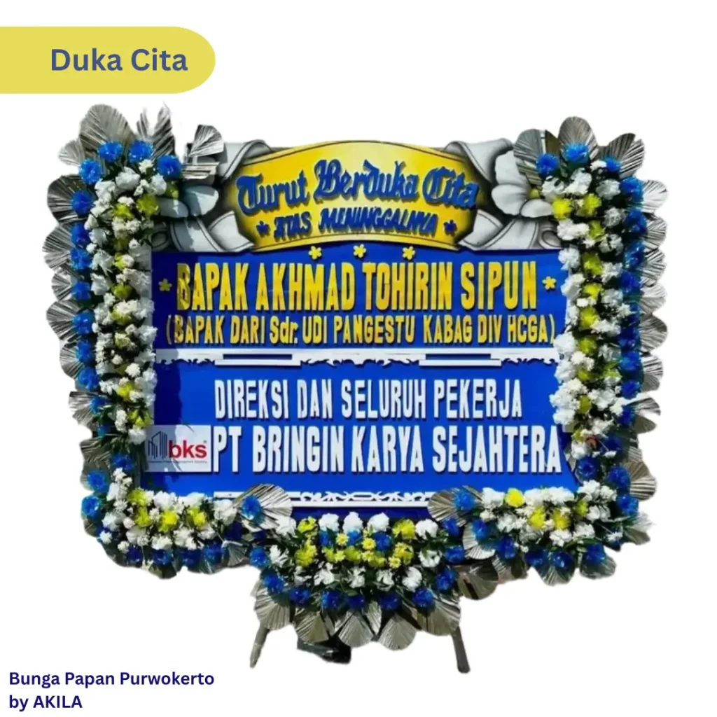 Bunga Papan Duka Cita Spirit Journey Proses Cepat & Free Ongkir Purwokerto