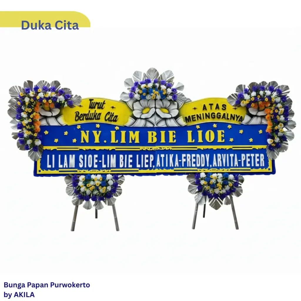 Jual Bunga Papan Duka Cita Stairway Heaven Free Ongkir ke rumah duka di Purwokerto