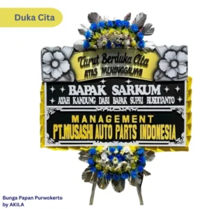 Bunga Papan Duka Cita Nirvanic Peace Free Ongkir wilayah Purwokerto