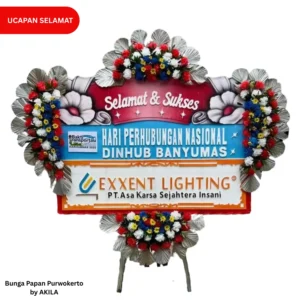Jual Bunga Papan Ucapan Selamat Hari Jadi Instansi Everlasting Glory Purwokerto